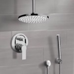 Remer SFH64 Ceiling Rain Shower System with Handheld, Rain Shower Head, Shower Faucet Set
